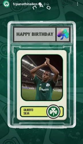 Η ιστορία της ΠΑΕ Παναθηναϊκός για τον Ζιλμπέρτο Σίλβα.