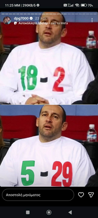 Το story του Γιαννακόπουλου για τις βολές του 1ου τελικού