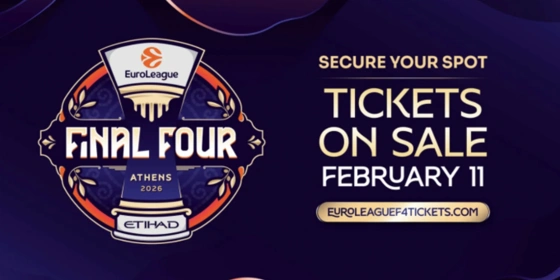 Euroleague: Κυκλοφορούν στις 11 Φεβρουαρίου τα εισιτήρια για το Final-4
