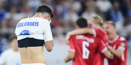 Ελλάδα - Δανία 0-3: Σκληρό μάθημα από τους Σκανδιναβούς