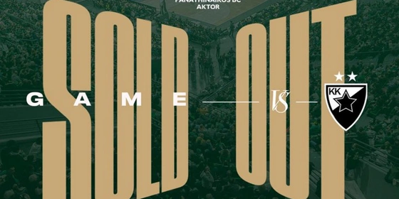 Euroleague: Sold out και επίσημα το Παναθηναϊκός - Ερυθρός Αστέρας!