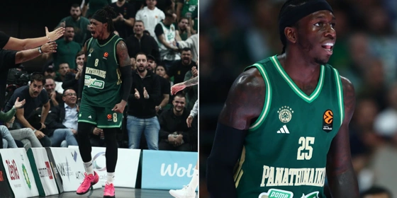 Το «δίδυμο» από... το Σικάγο: Από Χολμς και Ναν το 60% των πόντων του Παναθηναϊκού κόντρα στη Βιλερμπάν