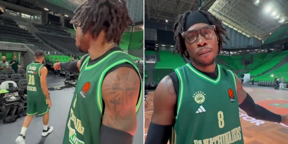 Ο ευδιάθετος Χολμς στη Media Day: Αποθέωσε τη φανέλα και τον αρχηγό Σλούκα!