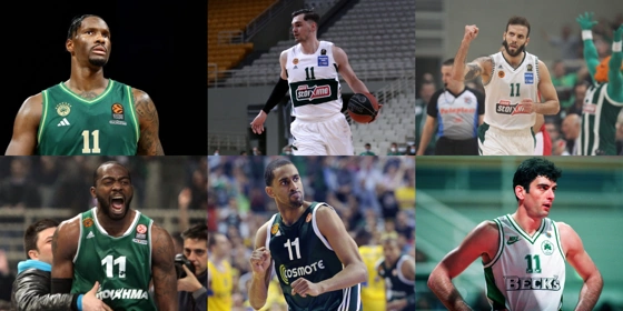 Από τον Αντόνιο στον Νάιτζελ: Η ιστορία του #11 στον Παναθηναϊκό