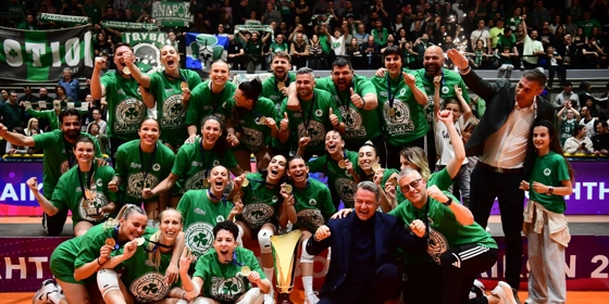 Παναθηναϊκός: Oι Πρωταθλήτριες έκαναν πασαρέλα με τα μετάλλια (vid)