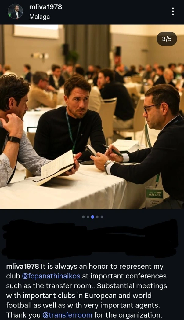 Η ανάρτηση του Μάκη Λιβαθινού. 