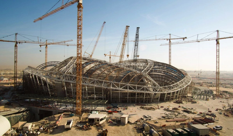 Η εξέλιξη της κατασκευής του Σταδίου. Η εξέλιξη της κατασκευής του Σταδίου.