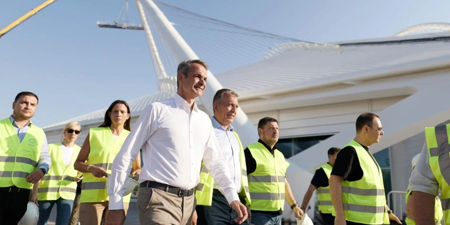Ο Κυριάκος Μητσοτάκης στο ΟΑΚΑ