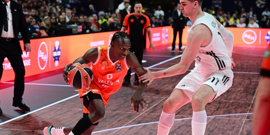 Ο Μπρανκού Μπαντιό στον ημιτελικό της EuroLeague Βαλένθια - Ρεάλ Μαδρίτης. 