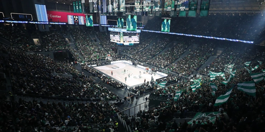 Το Telekom Center Athens στην αναμέτρηση Παναθηναϊκός - Ρεάλ Μαδρίτης. 