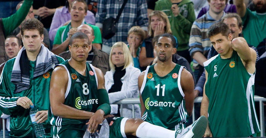 Ο Ντρου Νίκολας με την φανέλα του Παναθηναϊκού